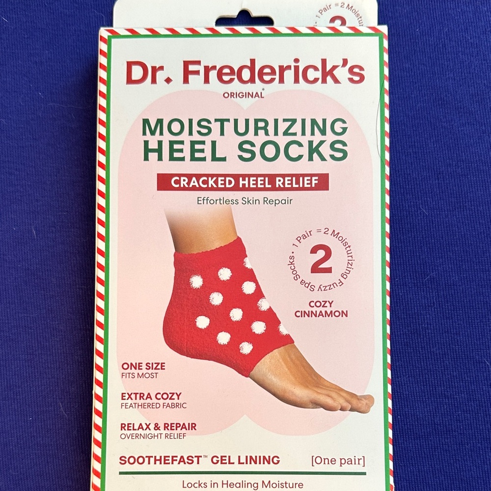 Red Moisturizing Heel Socks